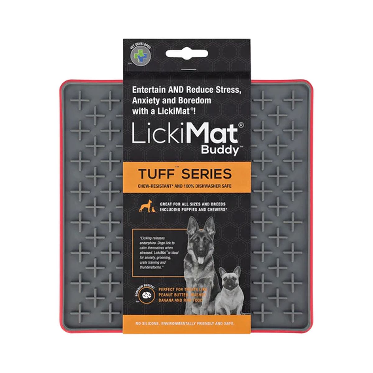 LUKITO Leckmatte Für Hunde & Katzen – 3 Stück Mit Saugnäpfen, Zum Langsamen Füttern & Beruhigen