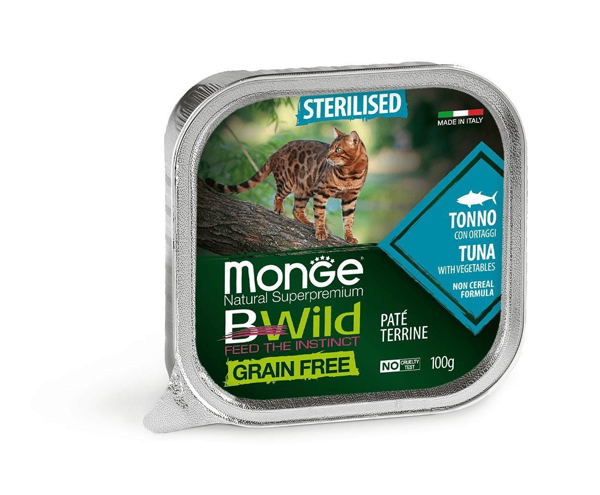 Monge B Wild Cat Grainfree Wet Adult Thon Ipet Ch