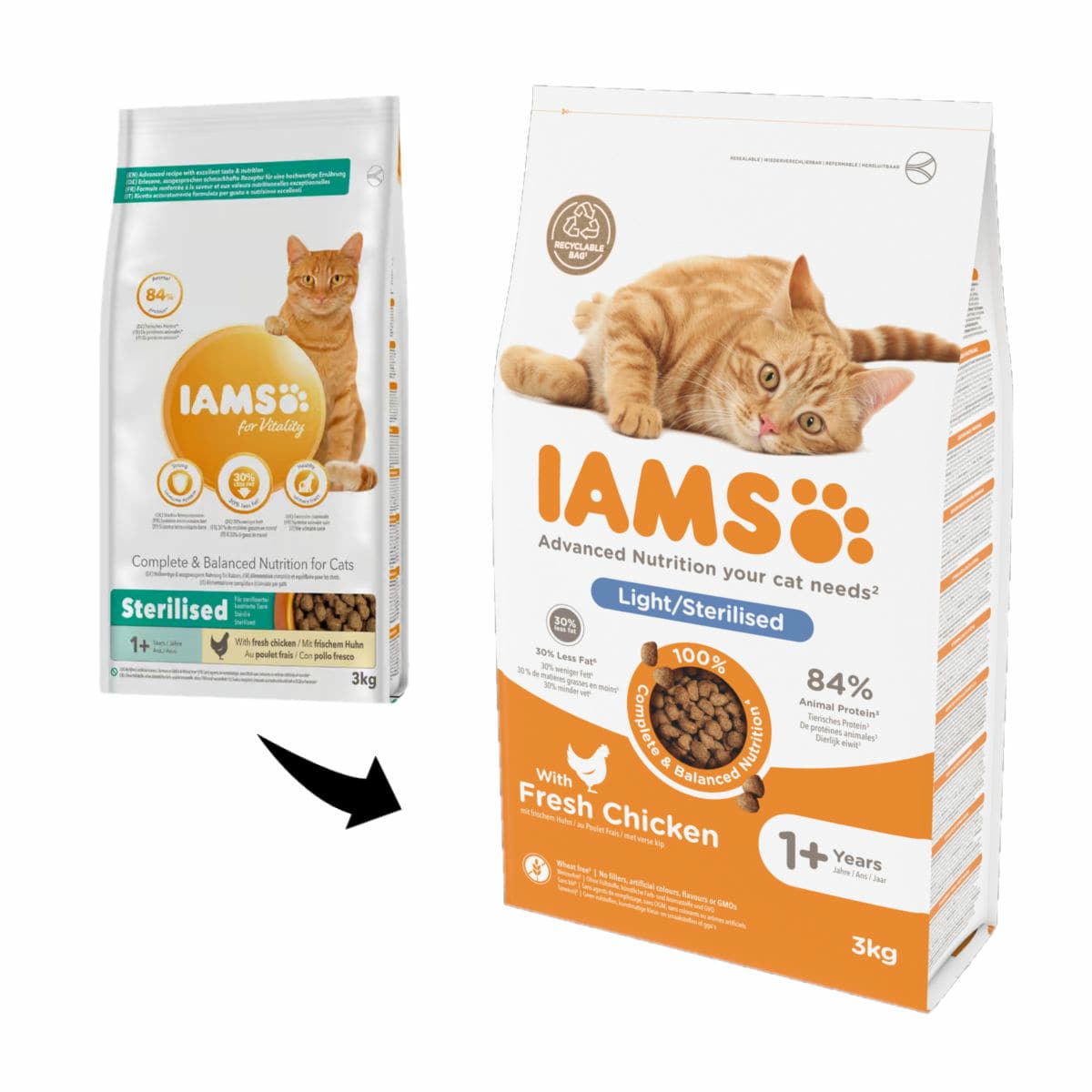Iams for Vitality Sterilised mit Huhn bei iPet.ch