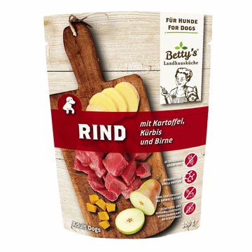 Rind mit Kartoffel, Kürbis und Birne