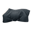 Show rug 160 g with synthetic fur collar - black