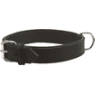 Collier en cuir souple, noir