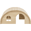Nail-free round house for rabbits