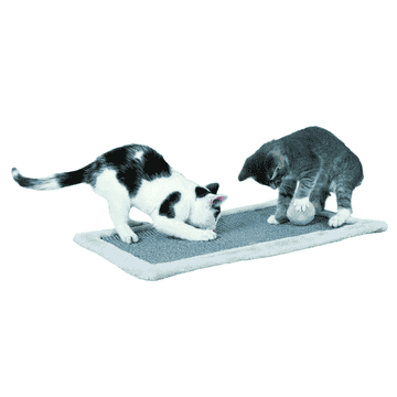 Tapis à gratter avec bord en peluche