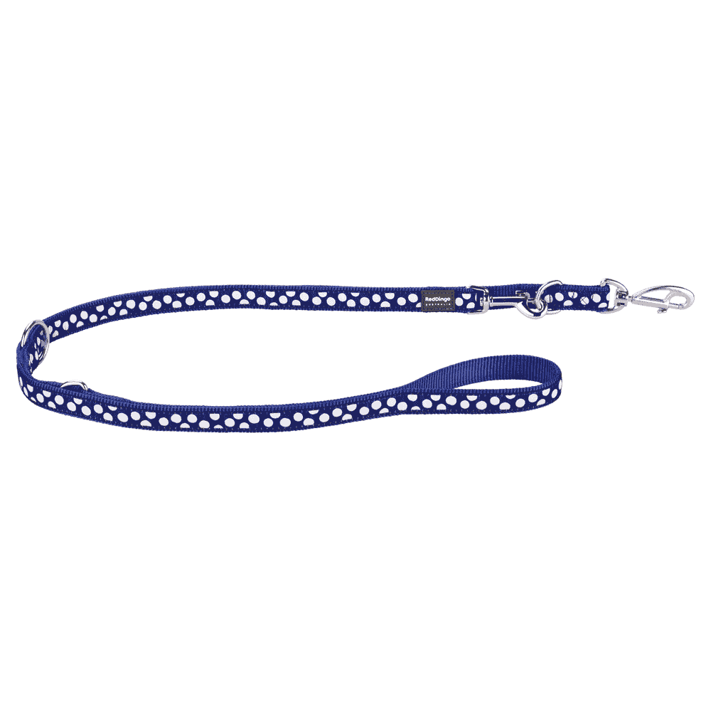 Leashes Design White Spots on Navy