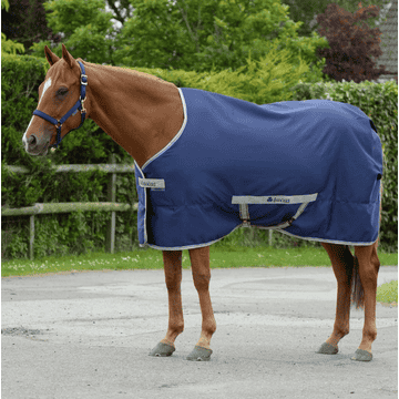 Stalldecke Freedom Twill Sheet 0g - navy/silber