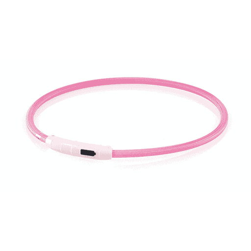 Universal-Leuchthalsband Plus D=7mm pink