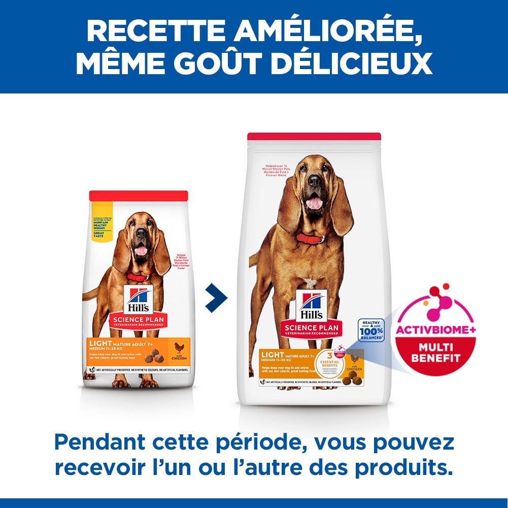 Canine Mature Adult 7+ Light Medium Breed