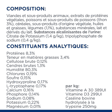 Feline c/d Multicare Stress Urinary Care Ragout Stew flavoured with tuna and added vegetables - Boîte