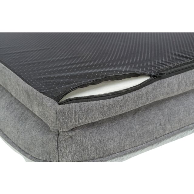 Vital bed Lino angular, gray/light gray