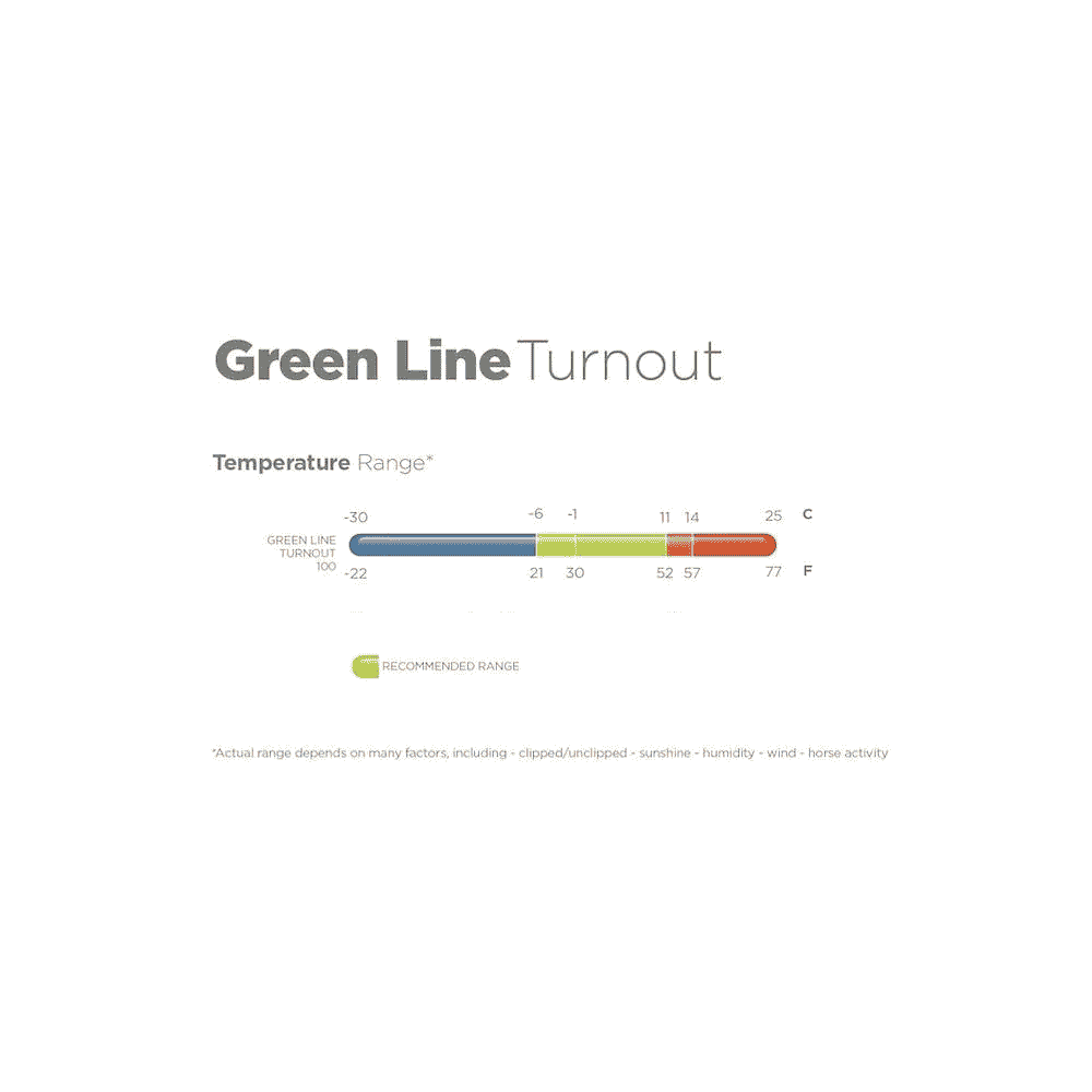 Turnout rug Green-Line Turnout 100g - green