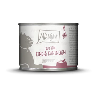 DUO von schmackhaftem Rind & Kaninchen an Möhrchen