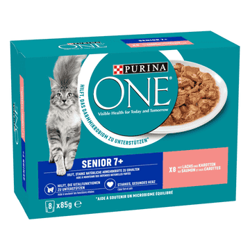 Senior mit Lachs und Karotten - Frischebeutel