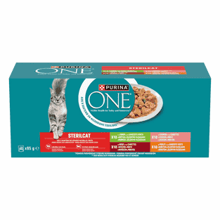 Sterilcat saumon, poulet, dinde & bœuf 40x85g