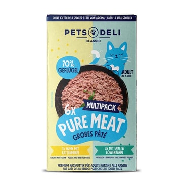 Adult Pure Meat Multipack with duck & chicken