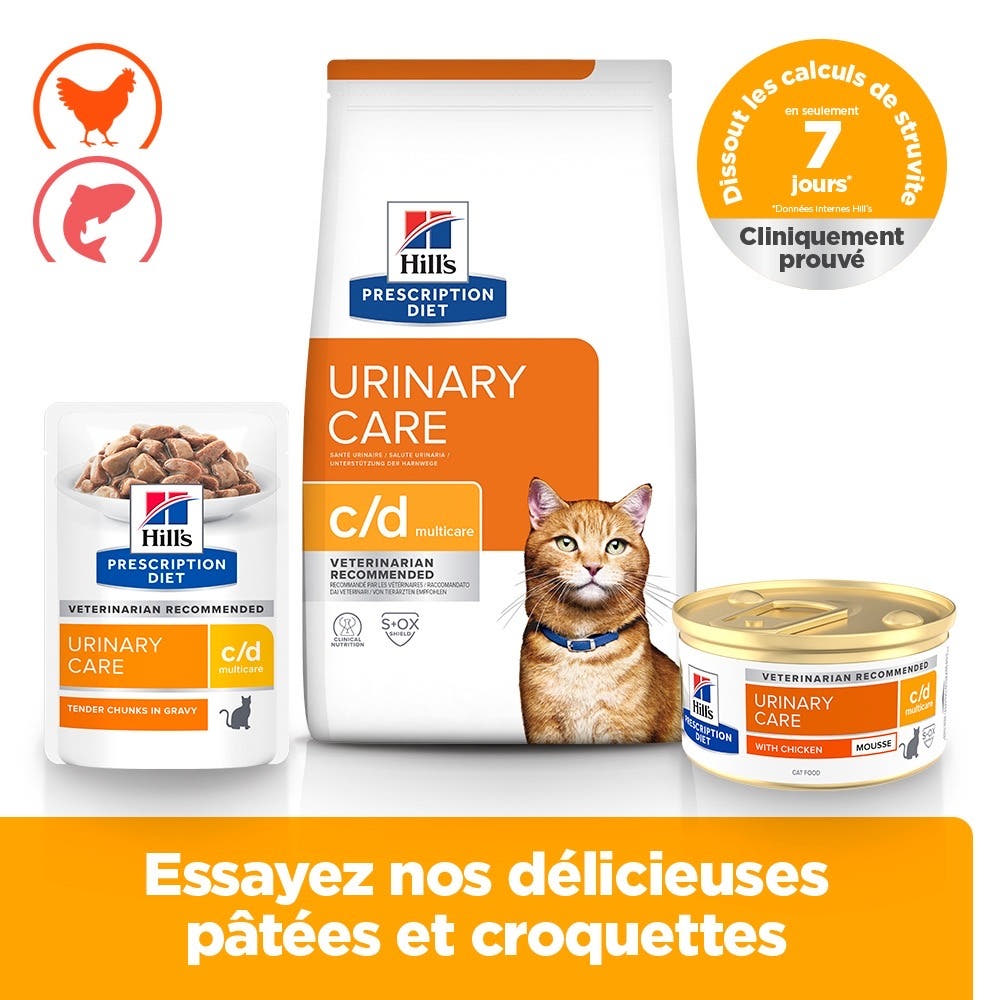 Feline c/d Multicare Urinary Care Mousse au poulet