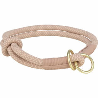 Soft Rope Zug-Stopp-Halsband rosa/hellrosa