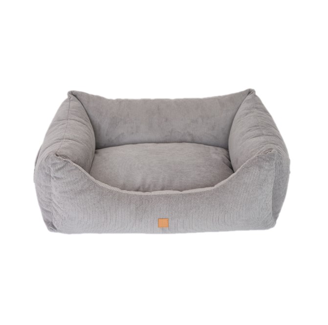 Hundebett Kingston Cord Double Face grau
