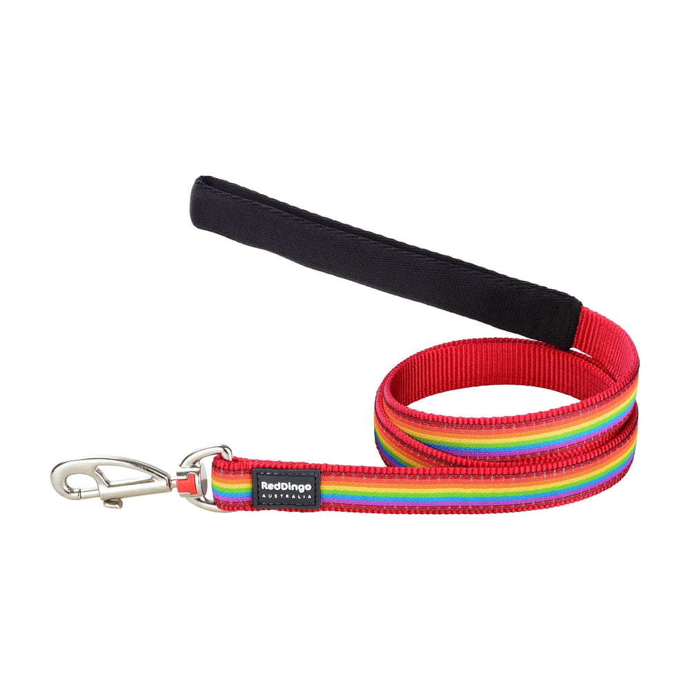 Leashes Design Rainbow Red