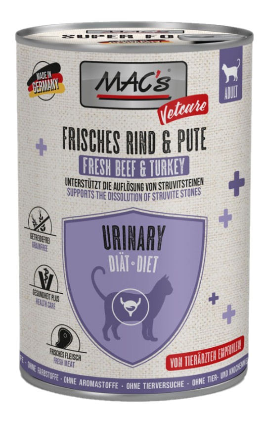 Venandi Animal Pâtée Premium Pour Chat - Lot 6 X 800g - Sans Céréales - Poulet, Dinde, Bœuf