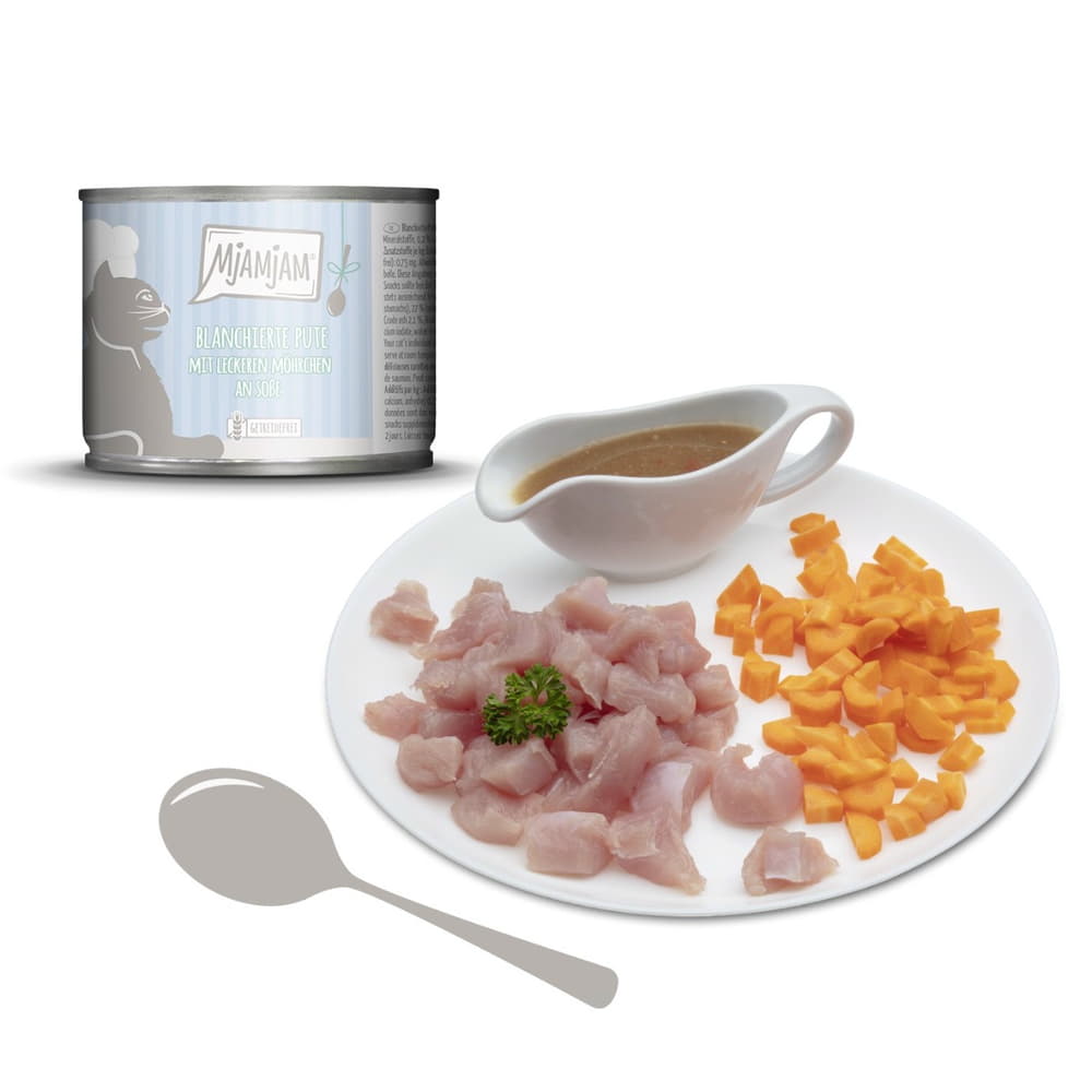Blanchierte Pute mit leckeren Möhrchen (Dinde blanchie & Carottes)