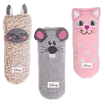 2 x cat cuddly sock