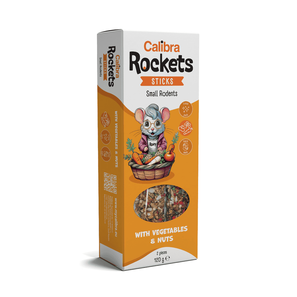 Sticks Small Rodents With Vegetables &amp; Nuts