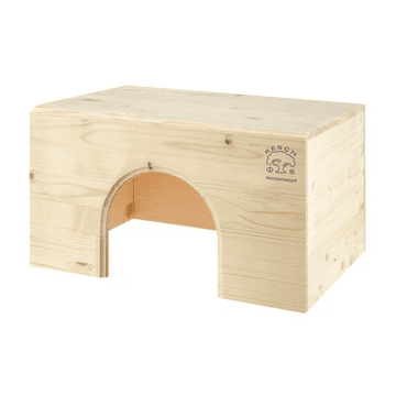 Maisonnette pour lapins avec grand portail