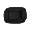 Dog bed velour black
