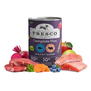 Nassbarf Complete Plus (haltbares BARF) Lachs + Rind