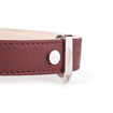 Hermitage Vitello collier pour chiens en bordeaux