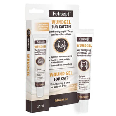 Gel cicatrisant pour chats