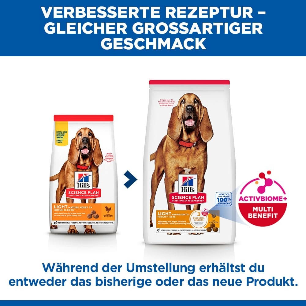 Canine Mature Adult 7+ Light Medium Breed