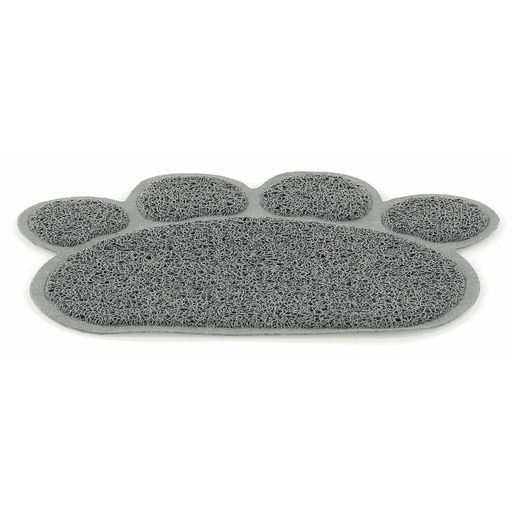 Cat litter tray paws gray