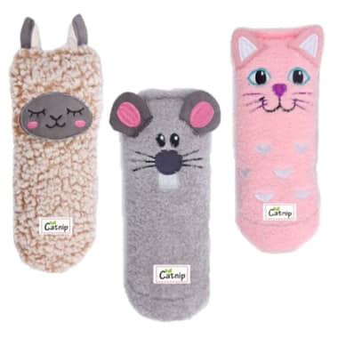 2 x Chaussette douillette pour chats