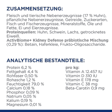 Feline k/d Kidney Care Chicken - Frischebeutel