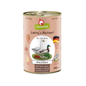 Hund - Liebling's Mahlzeit Ente &amp; Gans