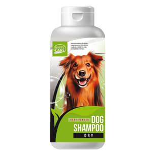 Dry dog shampoo
