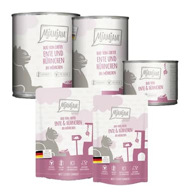 DUO von zarter Ente & saftigem Hühnchen an Möhrchen