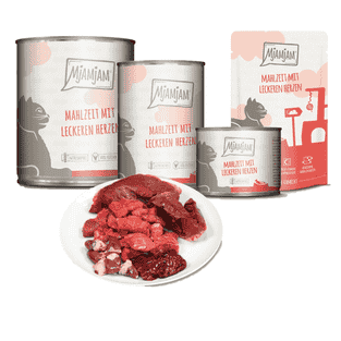 Mahlzeit mit leckeren Herzen
