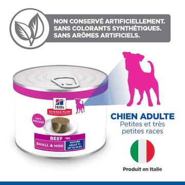 Canine Small & Mini Breed Mature Adult Beef - Boîte