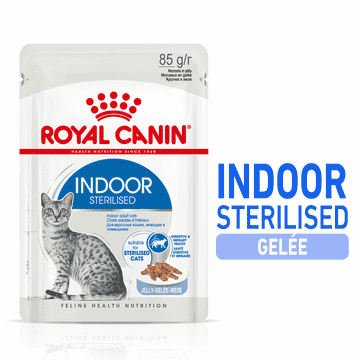 Indoor Sterilised Cat en gelée - sachet