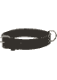 Collier en cuir souple, noir