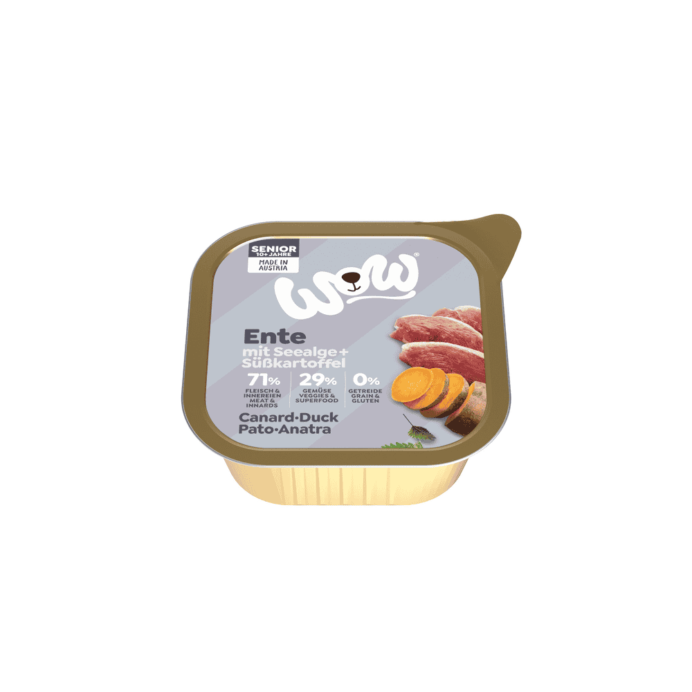 Senior, Ente mit Seealge und Süsskartoffel