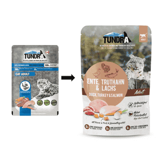 Cat Pouch Ente, Truthahn & Lachs