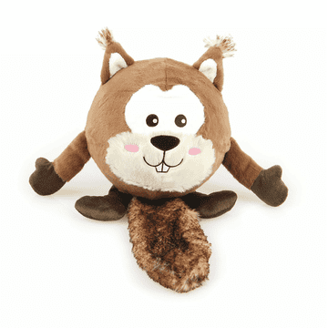 Faceball plush squirrel