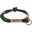 BE NORDIC Zug-Stopp-Halsband schwarz/ sand