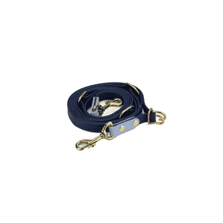 3-in-1 Handsfree BioThane Dog Leash navy