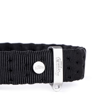 Milano Halsband Nylon für Hunde in schwarz
