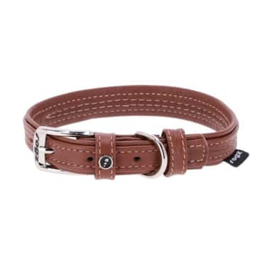 Collier en cuir marron